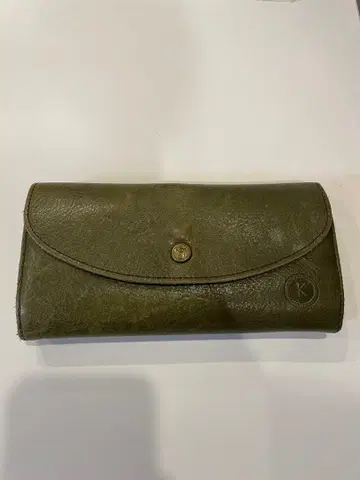 Kammi 올리브 그린 카키 장지갑