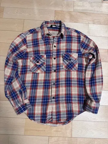 70s 80s Sears 빈티지 헤비 플란넬 셔츠