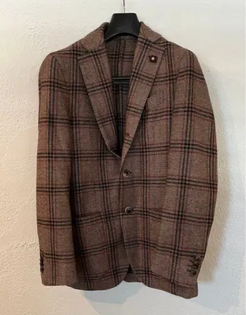 LARDINI 체크 자켓
