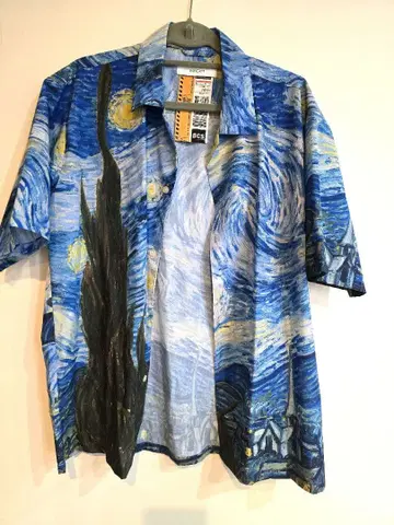 인헤릿 고흐 별이 빛나는 밤 셔츠