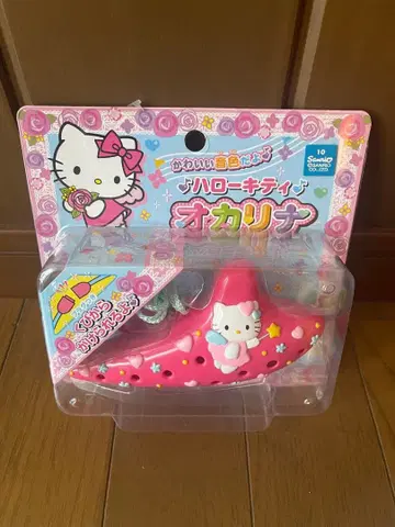 새상품 헬로키티 오카리나 핑크 미사용품