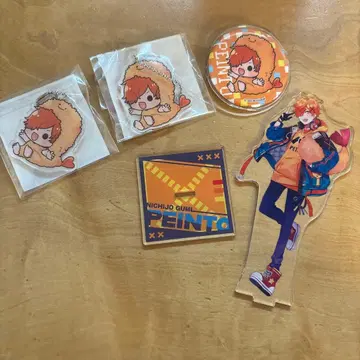 페인트 굿즈 세트 아크릴 스탠드 캔뱃지 키링