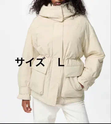 유니클로 하이브리드 다운 코트 여성용 L