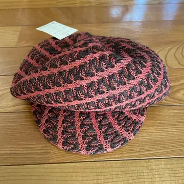 TOP KNOT 헌팅 캡 브라운 오렌지