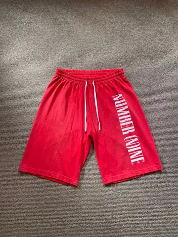 NUMBER (N)INE 06SS 건즈기 하프 팬츠 레드