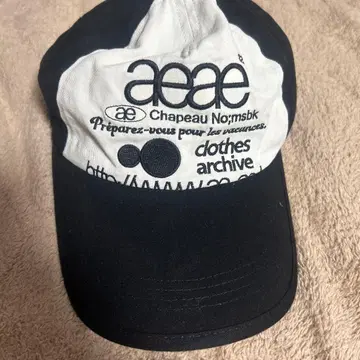 aeae 프린트 로고 야구 모자