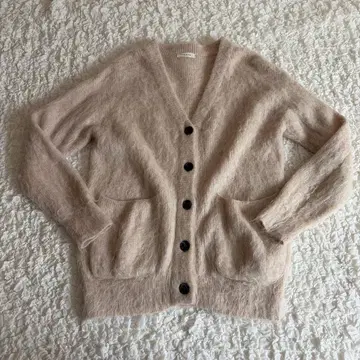CASA FLINE / 알파카 울 스트레이트 가디건 베이지