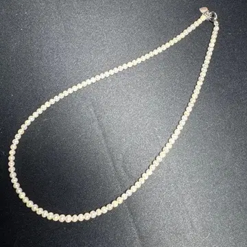 천연 진주 목걸이 직경 약 3.9mm