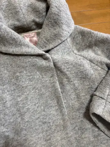 Plegina 후드 부착 그레이 코트 MADE IN ITALY