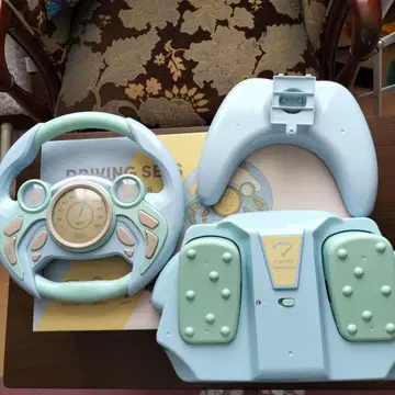 쓰리코인즈 드라이빙 세트 스카이블루 스티어링 휠