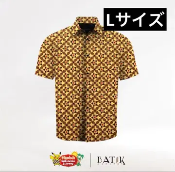 포켓몬 디자인 바틱 셔츠 L 사이즈