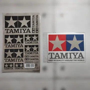 TAMIYA 타미야 크리스탈 스티커 로고 스티커 실버 2세트