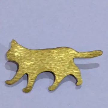 고양이 실루엣 브로치