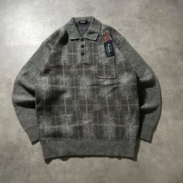 빈티지 캐시미어 데드스탁 옴브레 니트 피케 셔츠