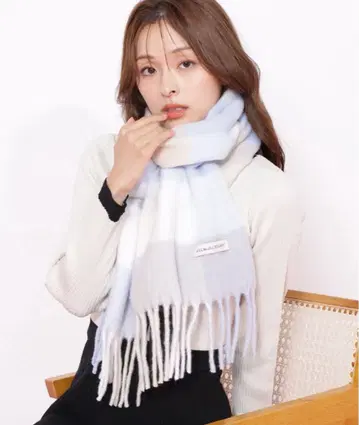 블록 체크 스톨/머플러 JILL BY JILLSTUART