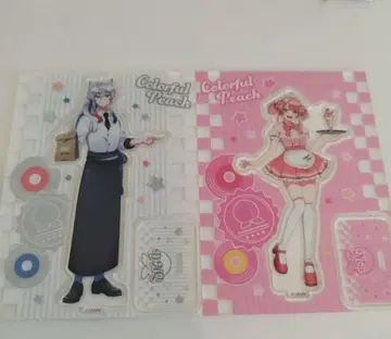 컬러풀 피치 아크릴 스탠드