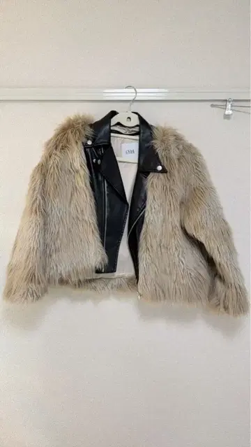 GYDA 인조 모피 가죽 자켓