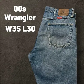 00s Wrangler 멕시코제 라이트 블루 데님 W35 L30