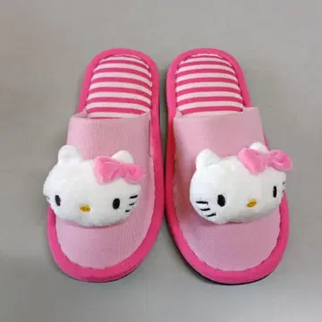 헬로키티 패브릭 소재 슬리퍼 핑크