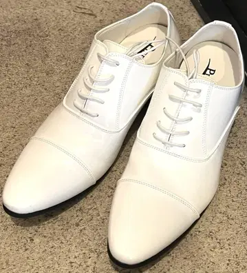 키높이 신발 남성용 결혼식 화이트 드레스 슈즈 27.5cm