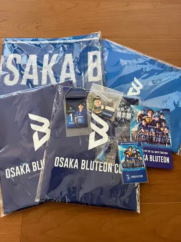 오사카 블루테온 BLUTEON 응원 굿즈 묶음 판매 타월 사코슈 etc