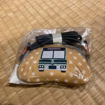 교토 시 버스 자수 가마구치 지갑