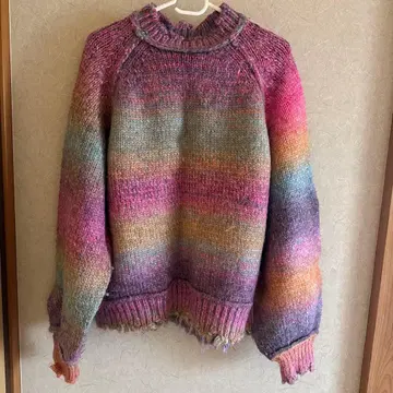 그라데이션 니트 스웨터 (긴팔)