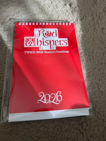 twice 2026 시즌 그리팅 RED WHISPERS 탁상 달력