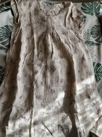 새상품급 슈슈 드 마망 린넨 100 원피스 장미