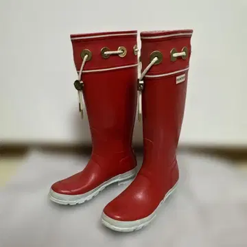 HUNTER 헌터 레인부츠 레드 24cm
