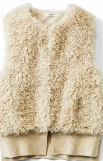 펠리시모 이디트 페이크 퍼 베스트 IEDIT 베이지 S 사이즈