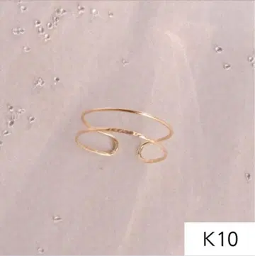 피비 K10 골드 이어커프 반지