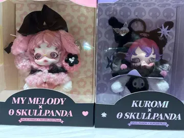 마이멜로디 쿠로미 스컬팬더 봉제 인형 펜던트