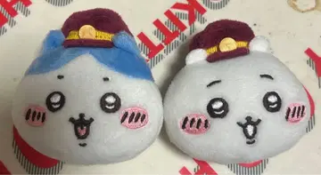 하치와레 치이카와 (먼작귀) 한큐 콜라보 봉제 인형 얼굴 배지 세트