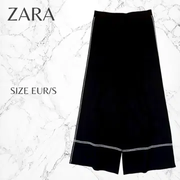 자라 스포티 캐주얼 스트릿 러프 편안함 와이드 팬츠 EUR/S