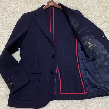 [새상품급] 뉴요커 해리스 트위드 테일러드 자켓 네이비 48