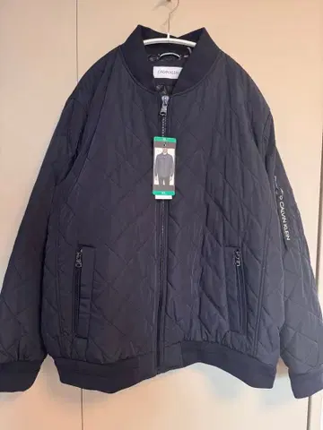 CALVIN KLEIN 네이비 퀼팅 자켓 XL