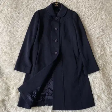 [새상품급] 두지엠 클라세 실크 혼방 울 코트 네이비 M 상당