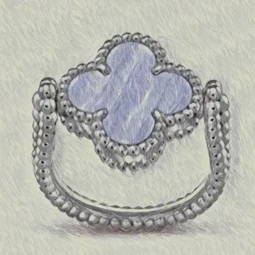 [ 고품질 ] 클로버 리버서블 반지 ( 10-11호 )