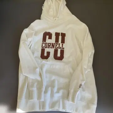 Cornell University 화이트 후드티