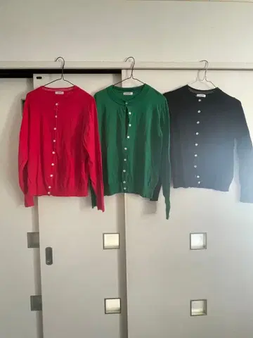 스튜디오 클립 긴팔 가디건 3색 세트 L