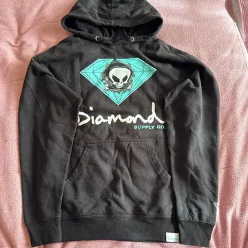 Diamond Supply Co. 후드 부착 후드티 블랙