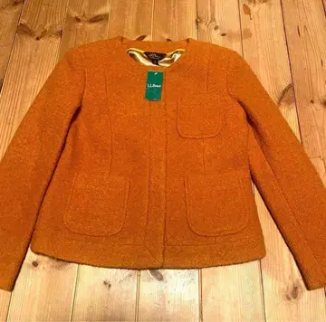 새상품! 레어 70s L.L.Bean 노카라 자켓 오렌지