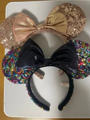 미니 마우스풍 머리띠 스팽글
