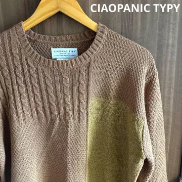 [ 새상품 ] CIAOPANIC TYPY 바이컬러 니트 스웨터