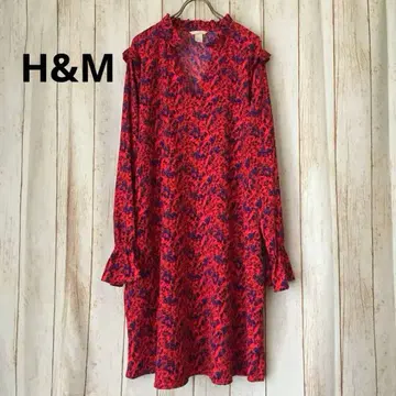 [ 미사용 ] H&M 꽃무늬 V넥 원피스