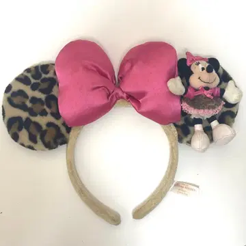 디즈니 레오파드 무늬 미니 머리띠