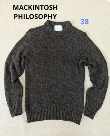 매킨토시 철학 믹스 멜란지 크루넥 스웨터 38