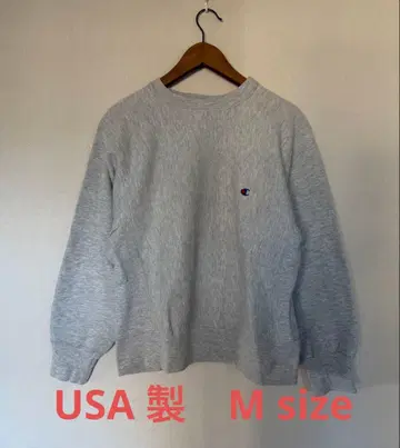 80s M 사이즈 챔피온 리버스 위브 무지 그레이 USA제