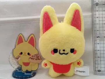 신 여우와 샐러리맨 킨 봉제 인형과 아크릴 스탠드 세트